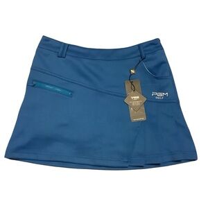 PGM/ NWT/ BLUE HIGH WAISTED/ PLEATED GOLF SKIRT/ SKORT/ Size 29